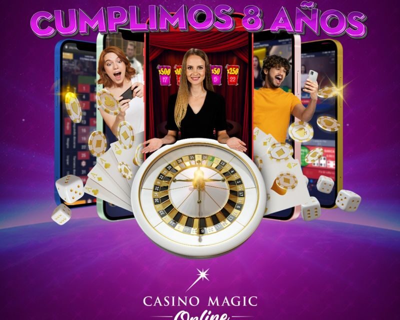 🎉 ¡Felices 8 años de Casino Magic Online! 🎉